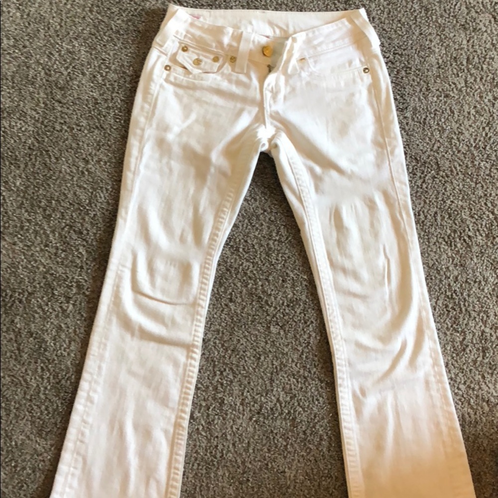 True Religion white jeans